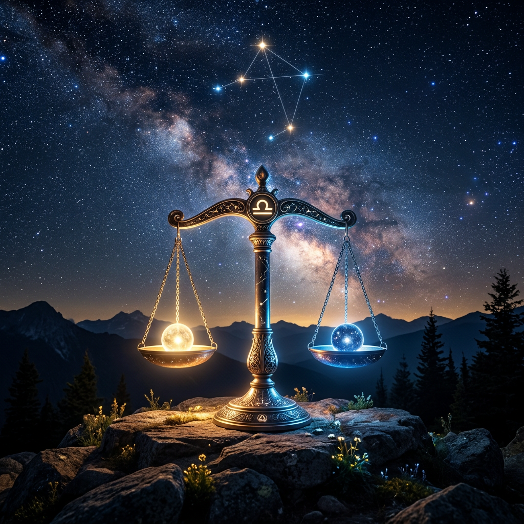 Terazi burcu için Ayscope günlük yorum görseli. Sistem, kolektif ve akım odaklı nesnel astroloji